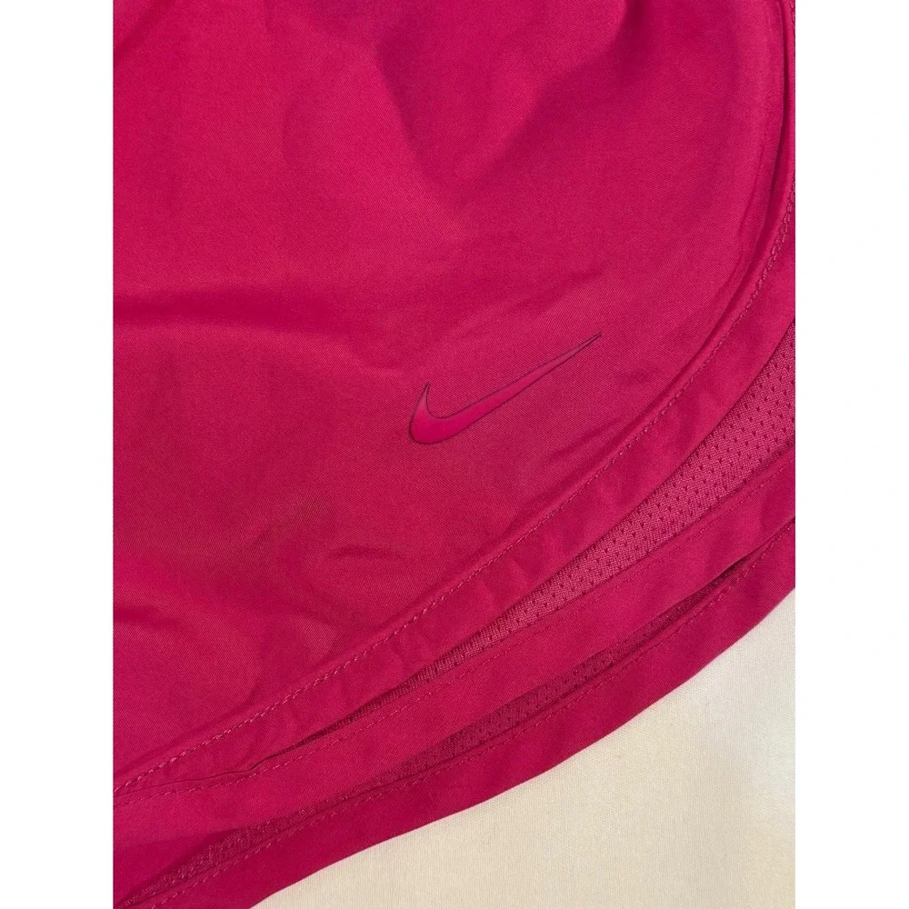 Nike Dri-FIT Womens Pink Running Shorts Mesh Panels Large